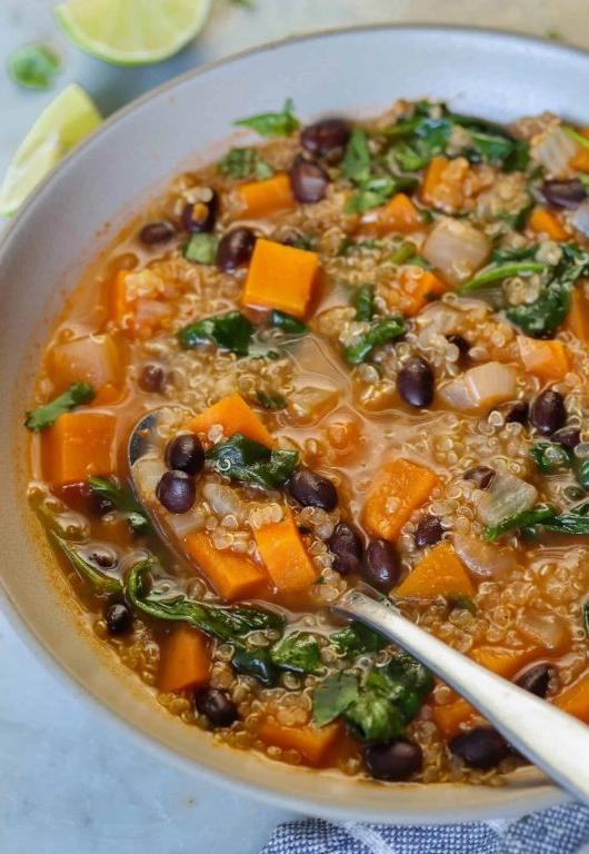 Quinoa and Potato Stew with Aji Verde