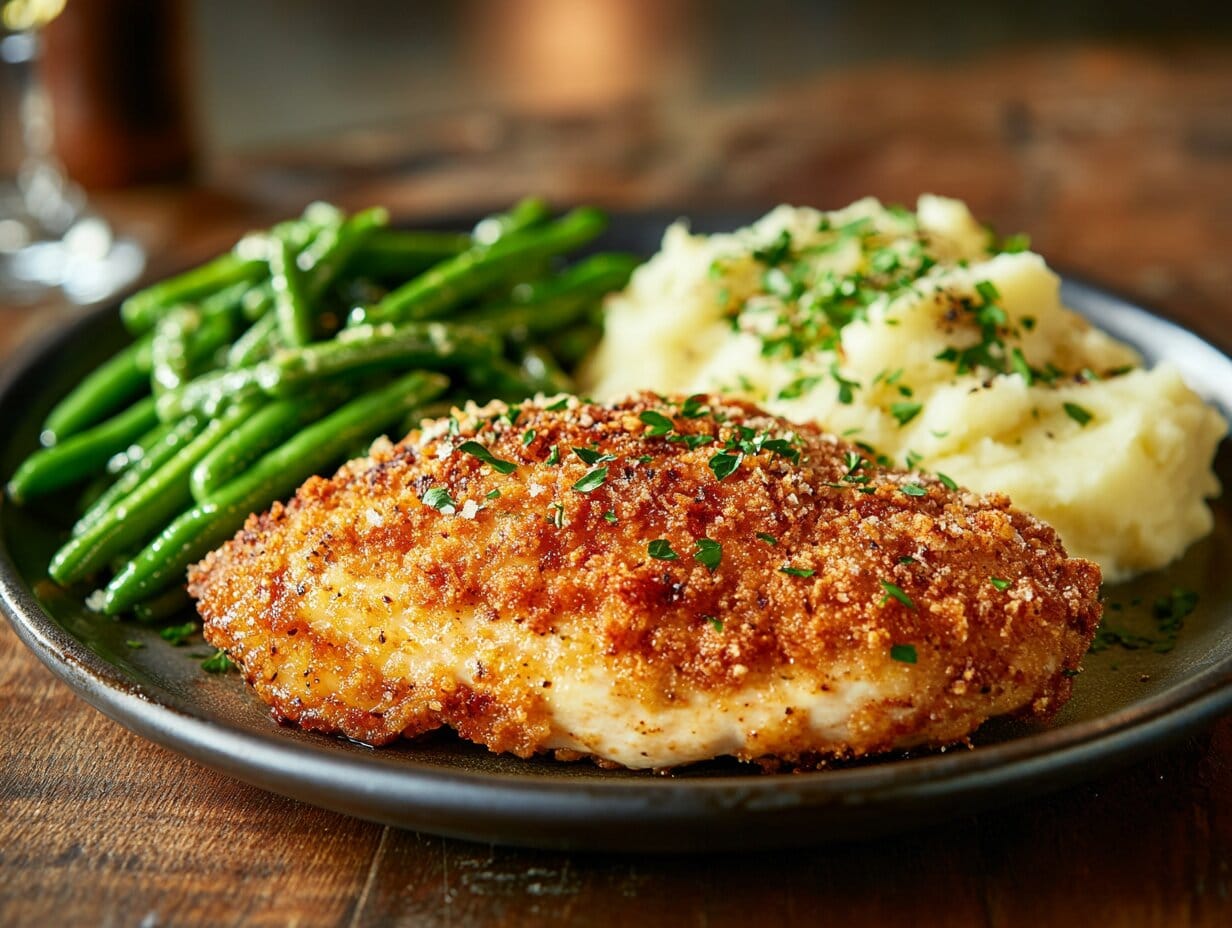 Cilantro-Encrusted Chicken with Yuca Mash