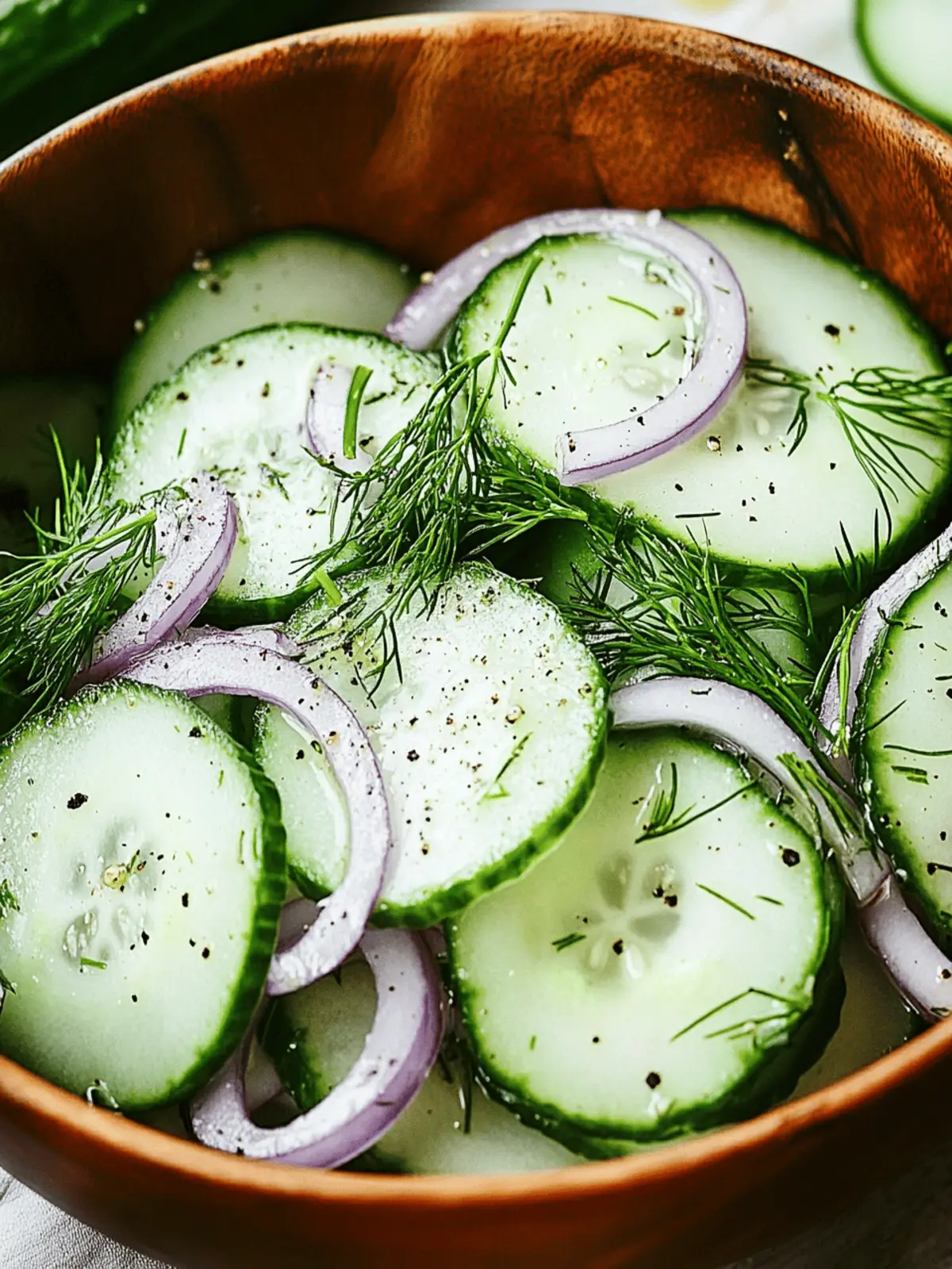 Cucumber and Chive Salad with Lemon-Dill Vinaigrette