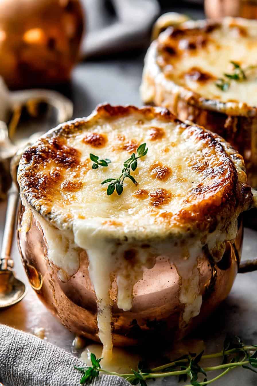 Gruyere-Infused French Onion Soup