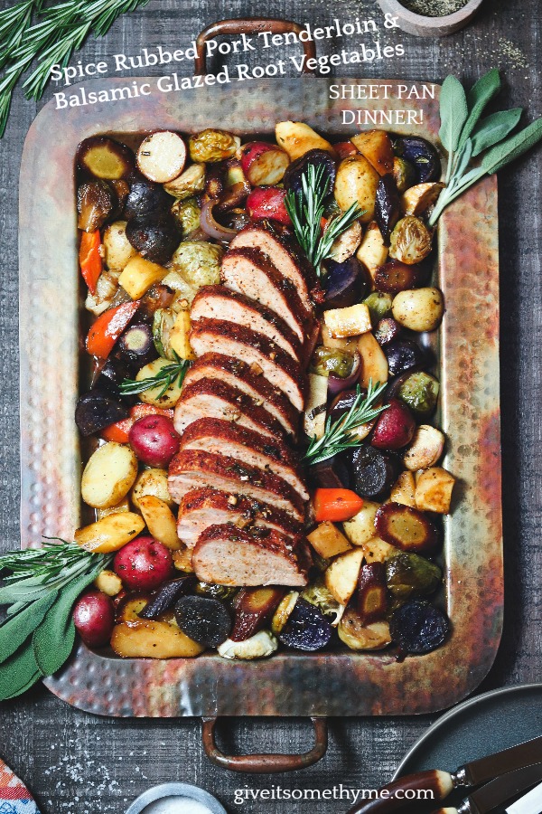 Balsamic-Glazed Pork Tenderloin with Root Vegetables
