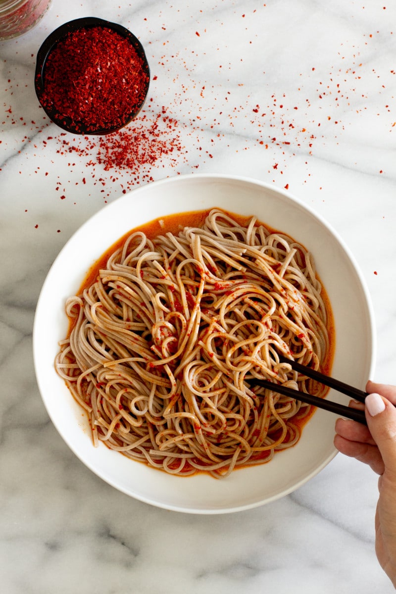 Spicy Soba Noodle Salad