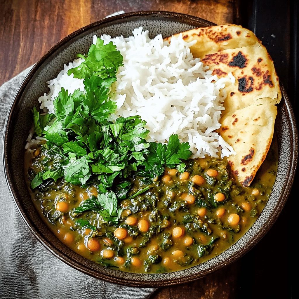 Cumin-Spinach Lentil Dal