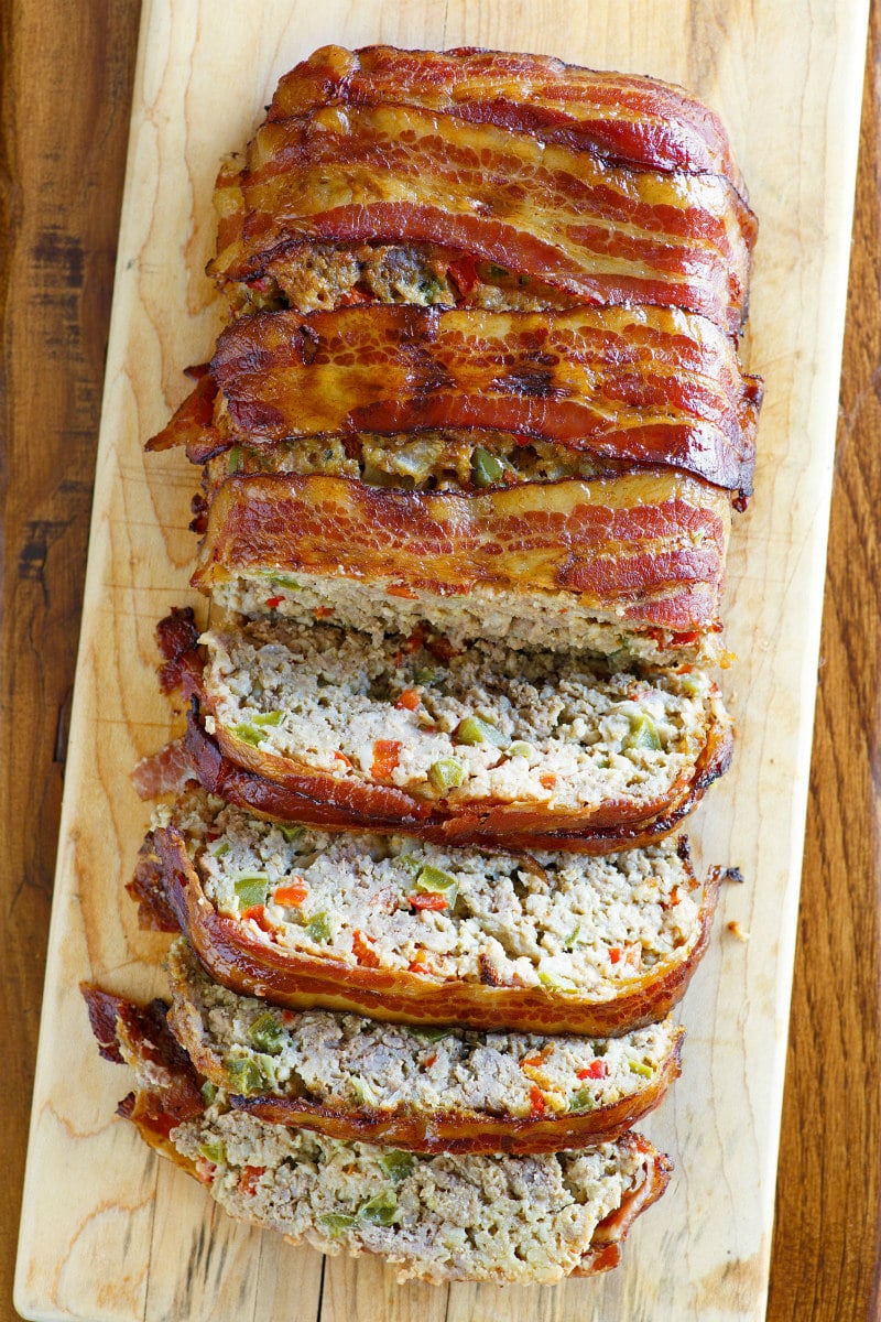Bacon-Wrapped Maple-Glazed Meatloaf