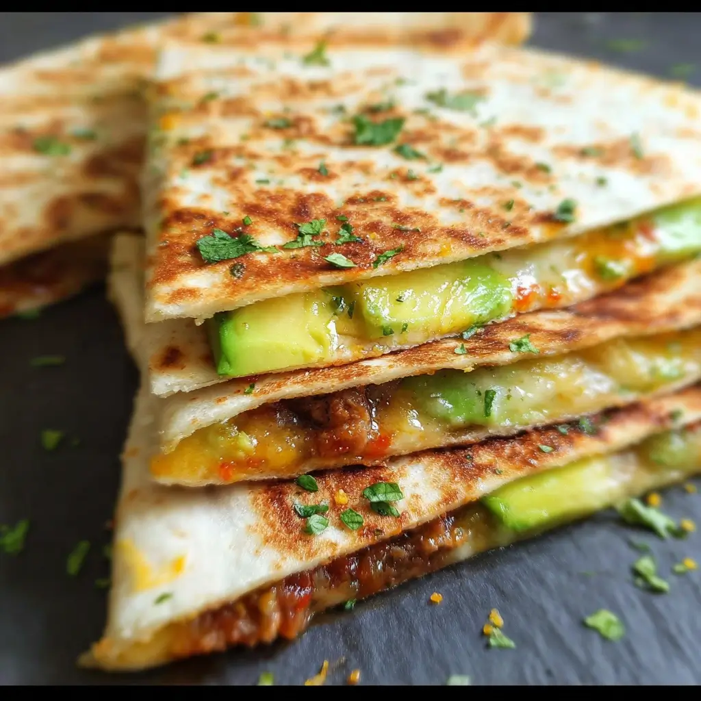 Cheesy Avocado Quesadilla Bites