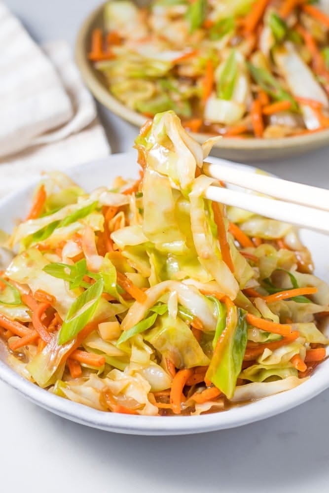 Stir-Fried Cabbage and Carrot with Tamarind