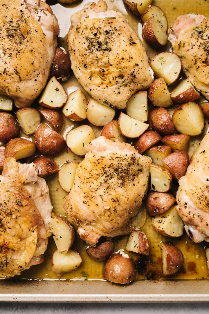 Rosemary Sheet Pan Chicken Thighs