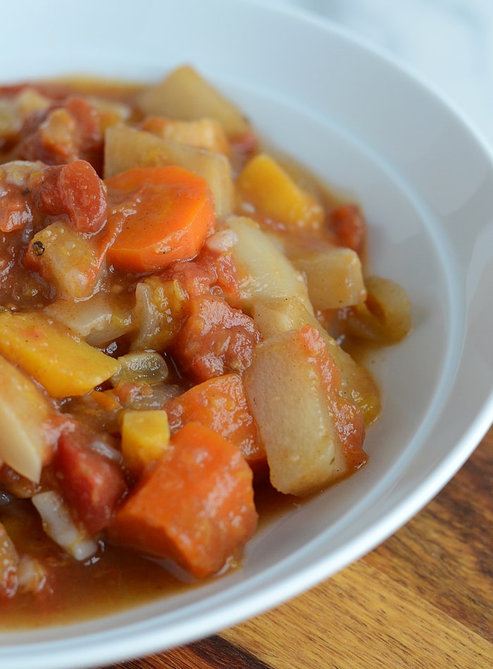 Slow Cooked Irish Stew with Root Vegetables