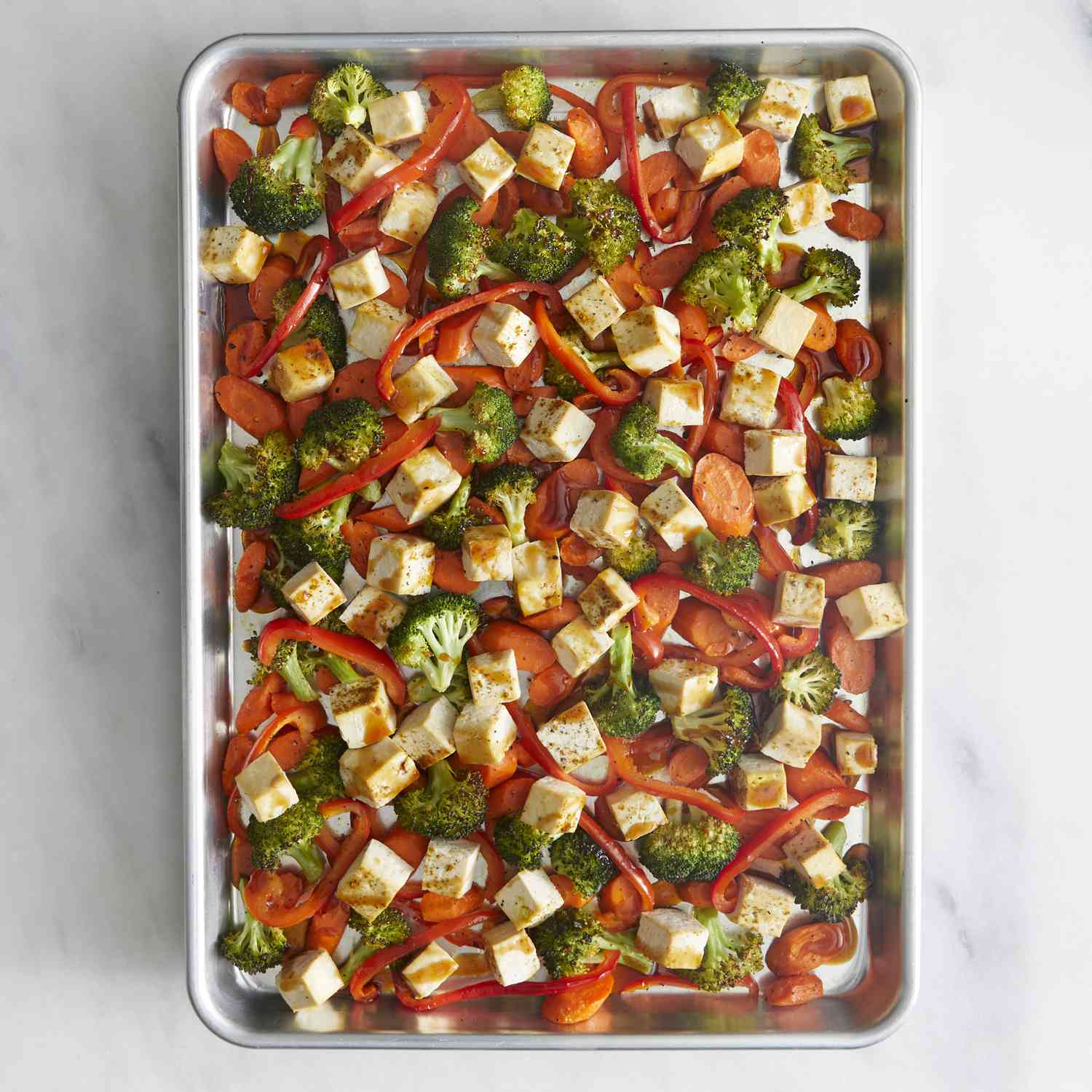 Sheet Pan Miso-Glazed Tofu with Broccoli