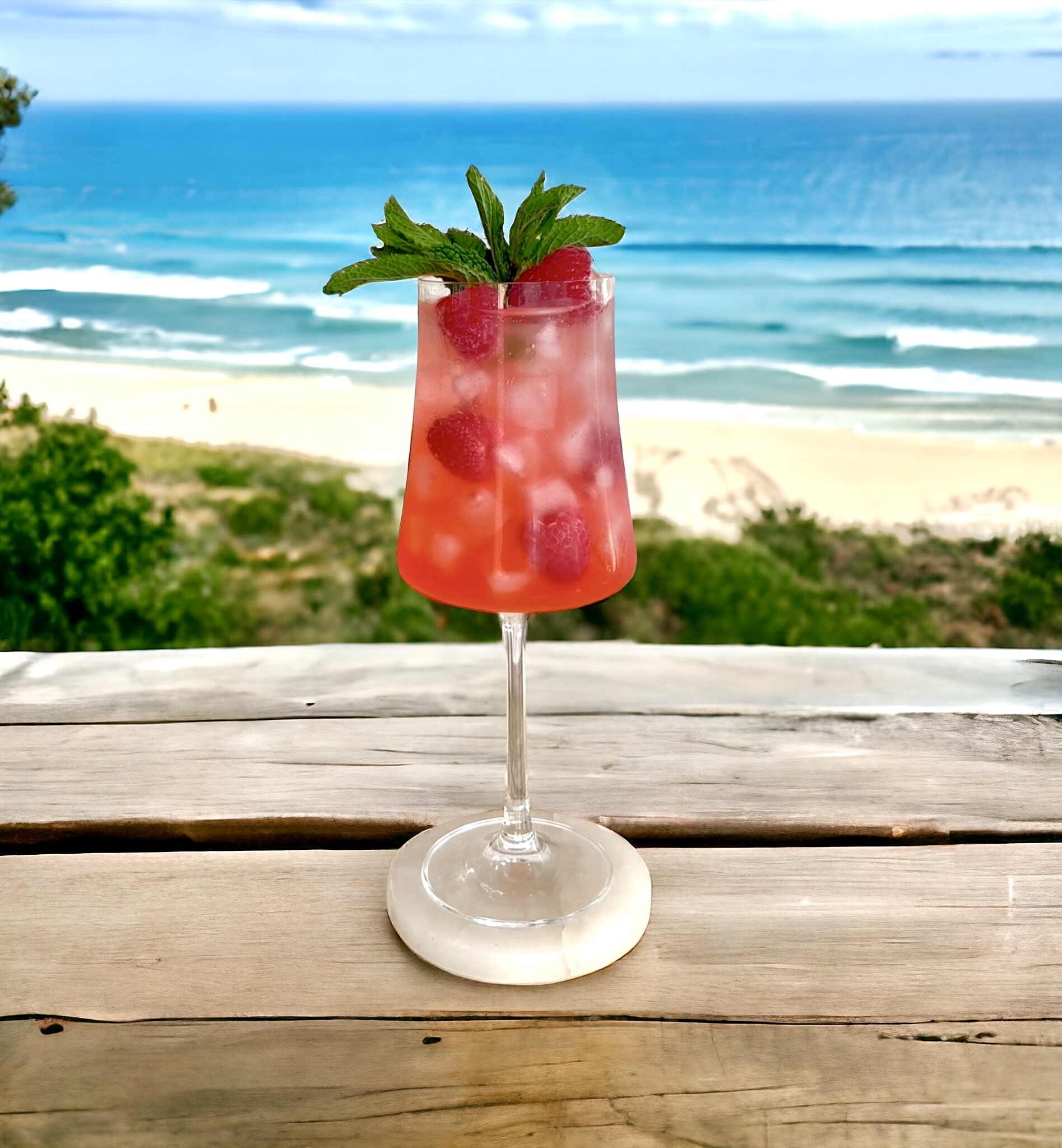 Raspberry Limoncello Spritz