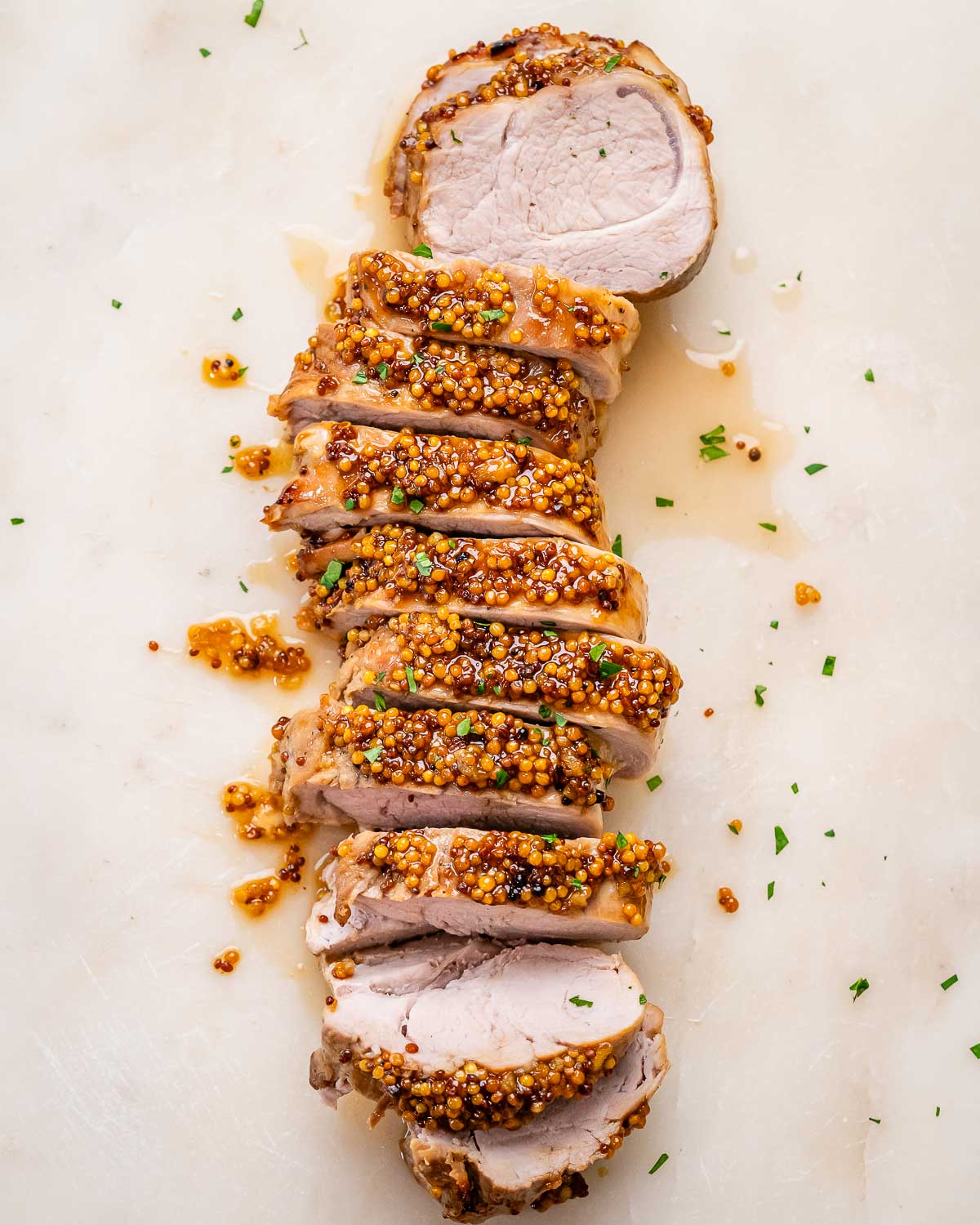 Honey-Mustard Pork Tenderloin with Aperol Glaze