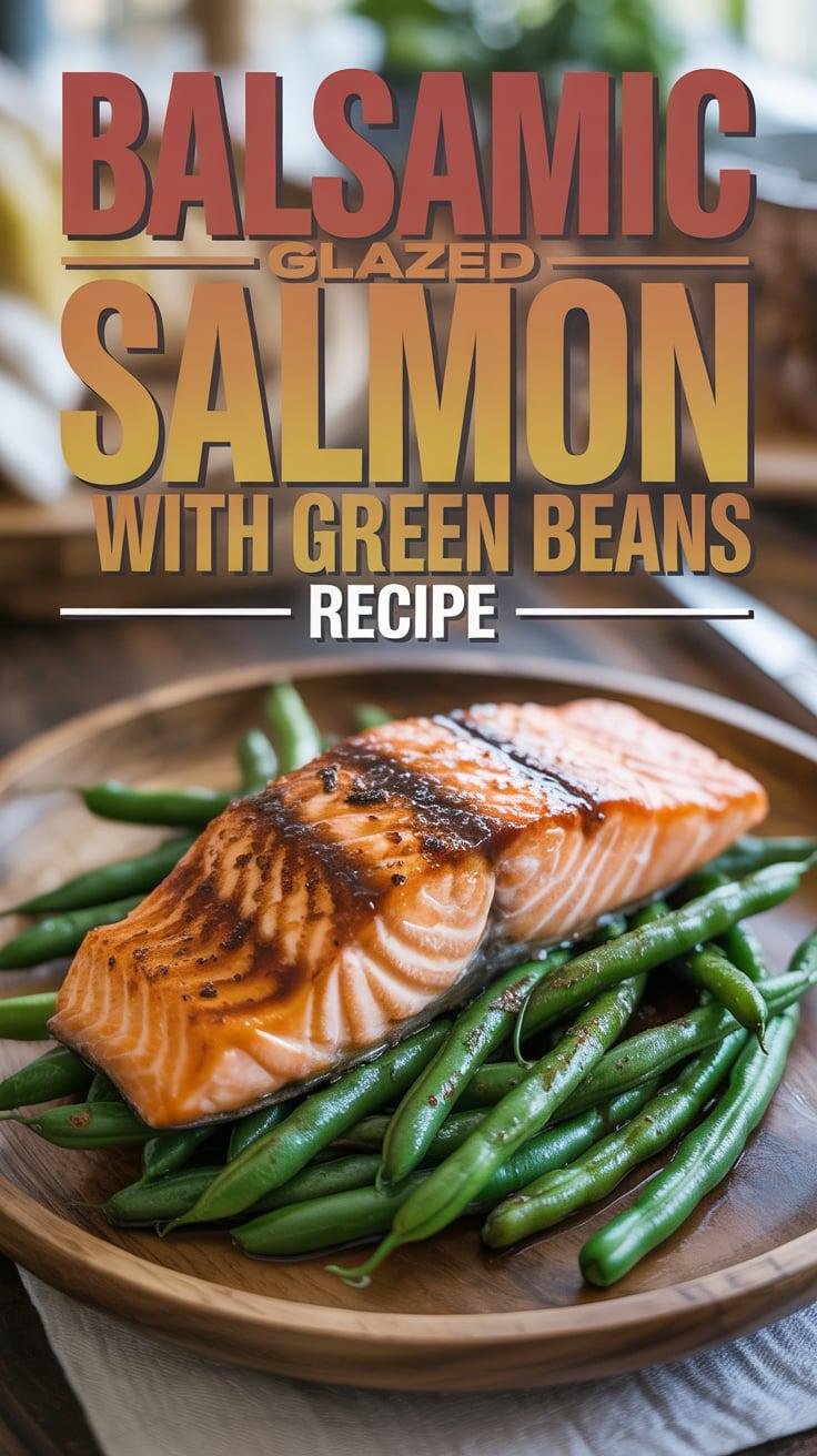 Balsamic-Glazed Salmon with Green Beans