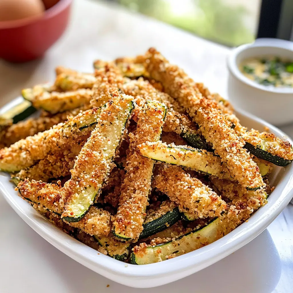 Light and Crispy Baked Zucchini Fries