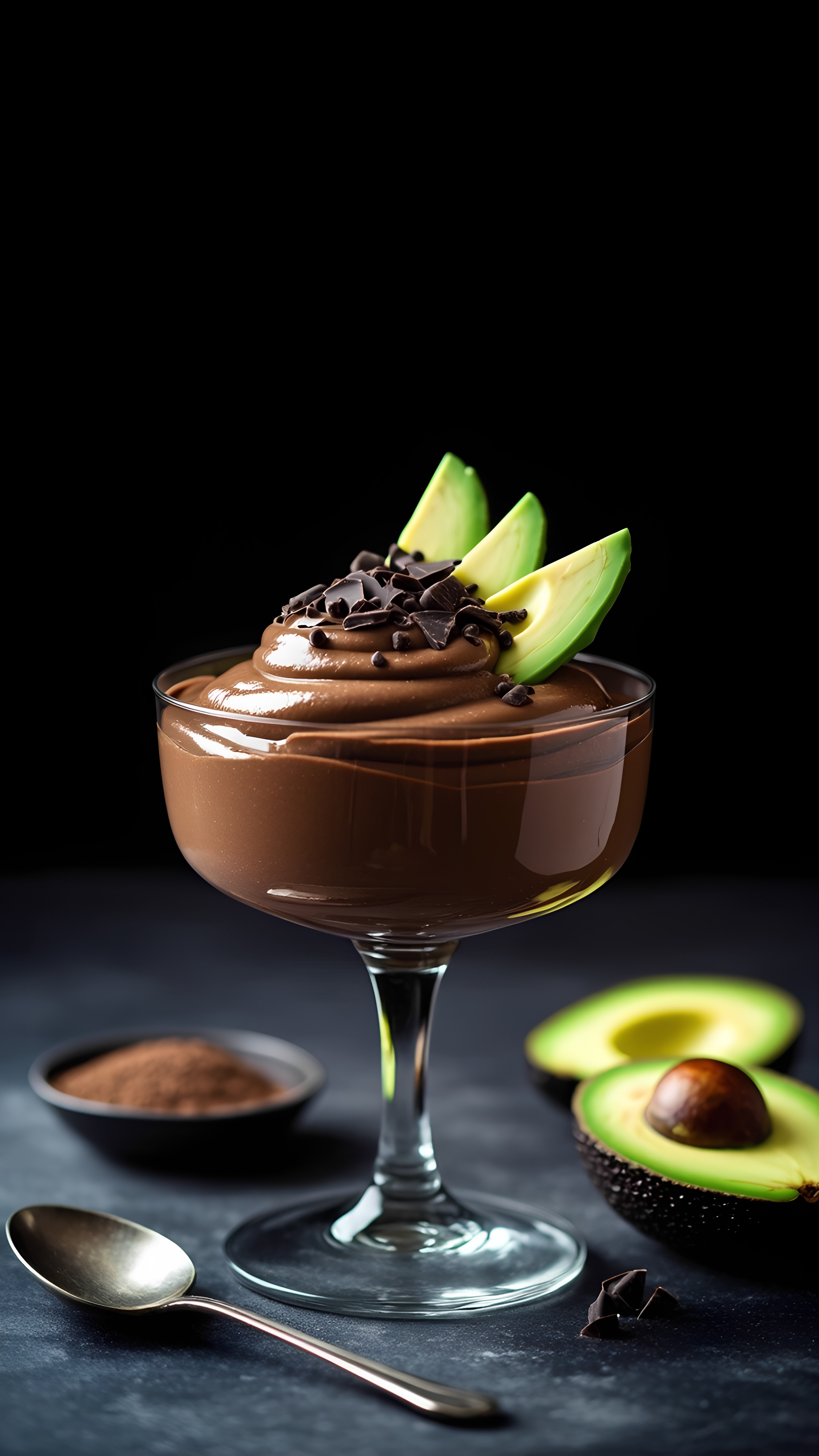 Mocha-Chocolate Avocado Mousse
