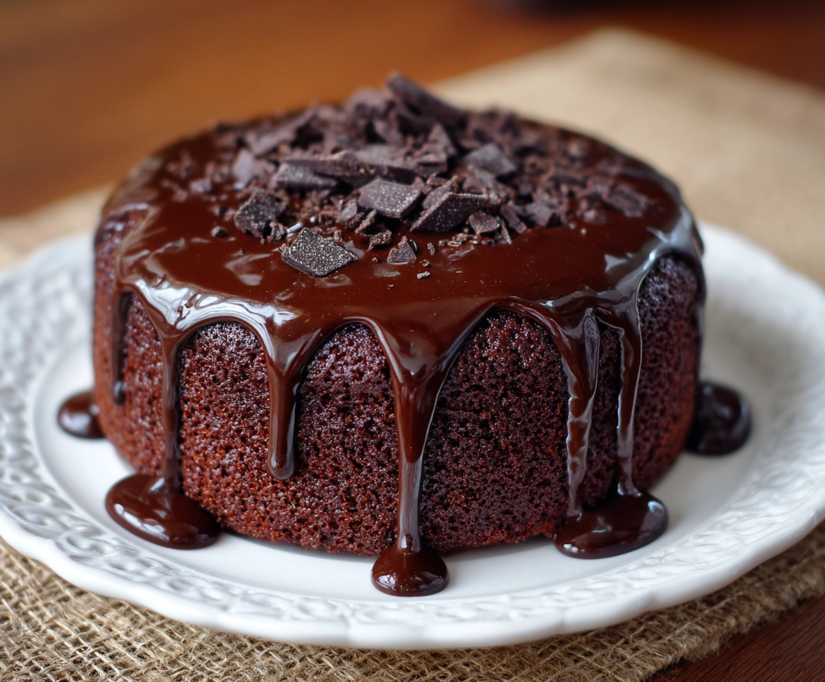 Lambic-Soaked Chocolate Cake
