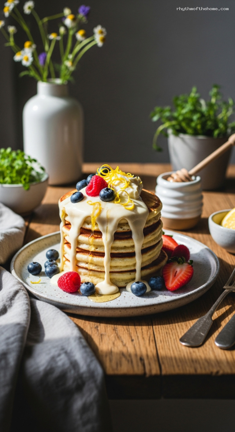 Precise Lemon Ricotta Pancakes with Honey Drizzle