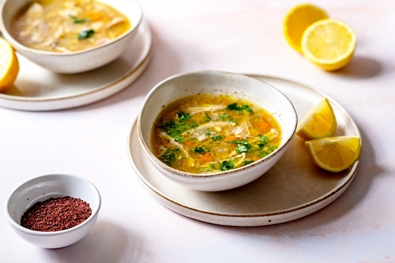 Chickpea and Lemon Soup with Sumac