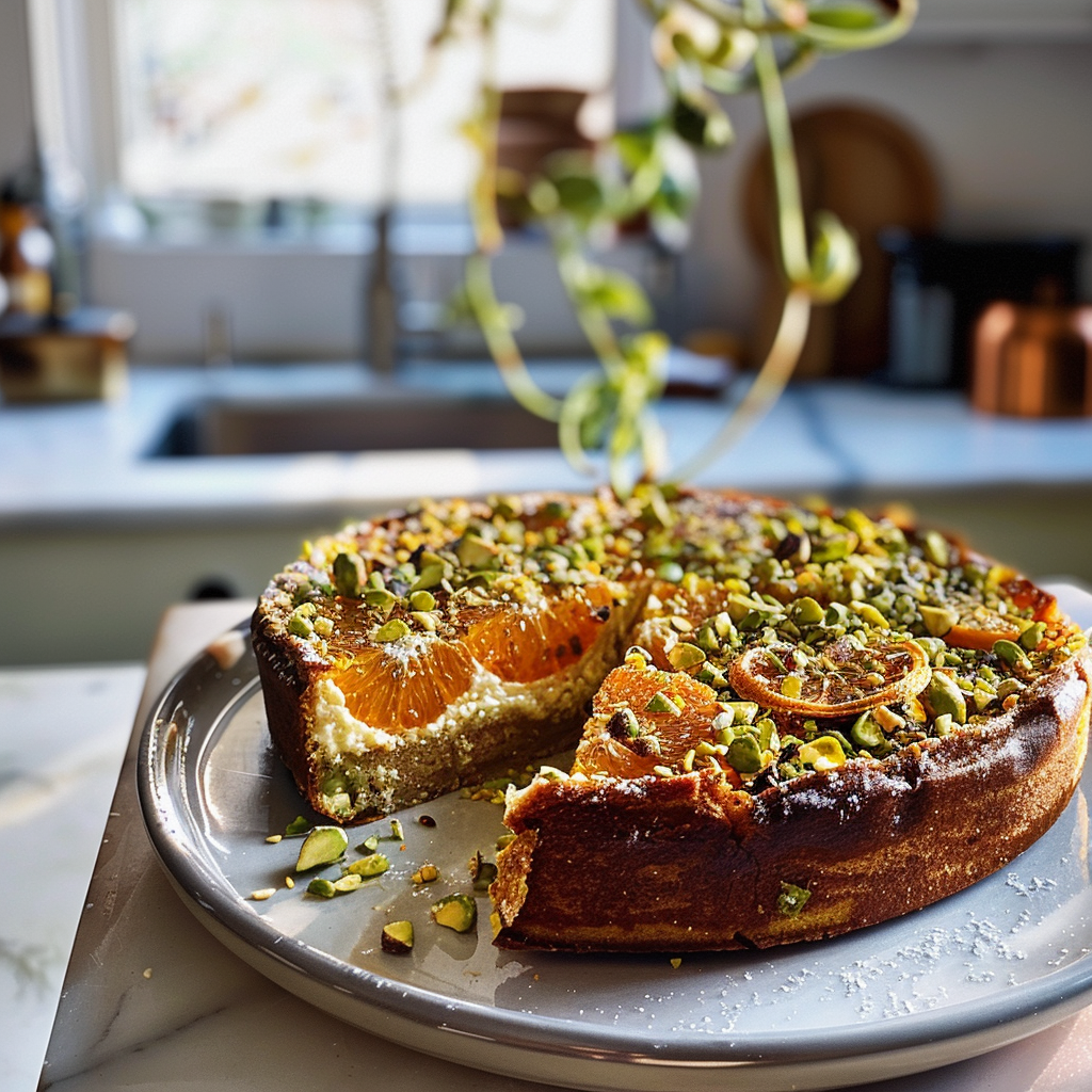 Date and Pistachio Pastries with Orange Blossom