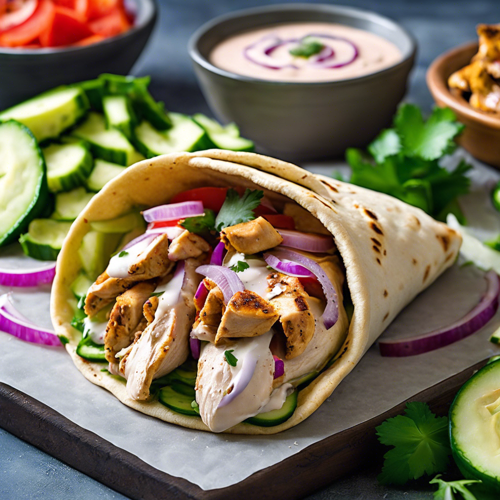 Middle Eastern Chicken Shawerma with Tzatziki