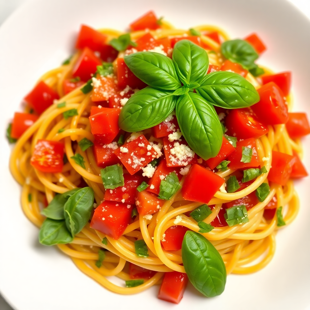 Authentic Rustic Tomato and Basil Pasta