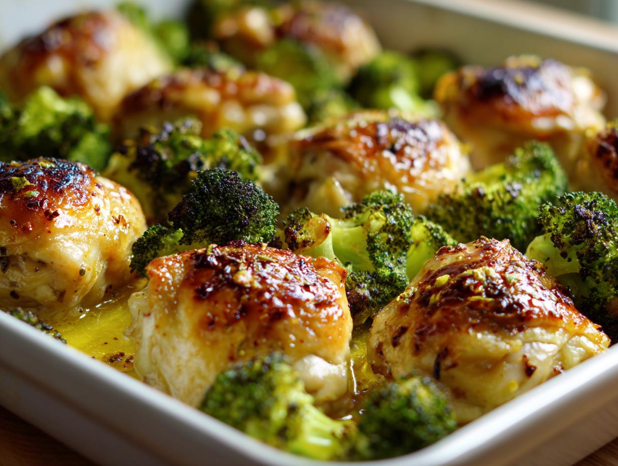 Sheet Pan Lemon-Garlic Chicken with Broccoli
