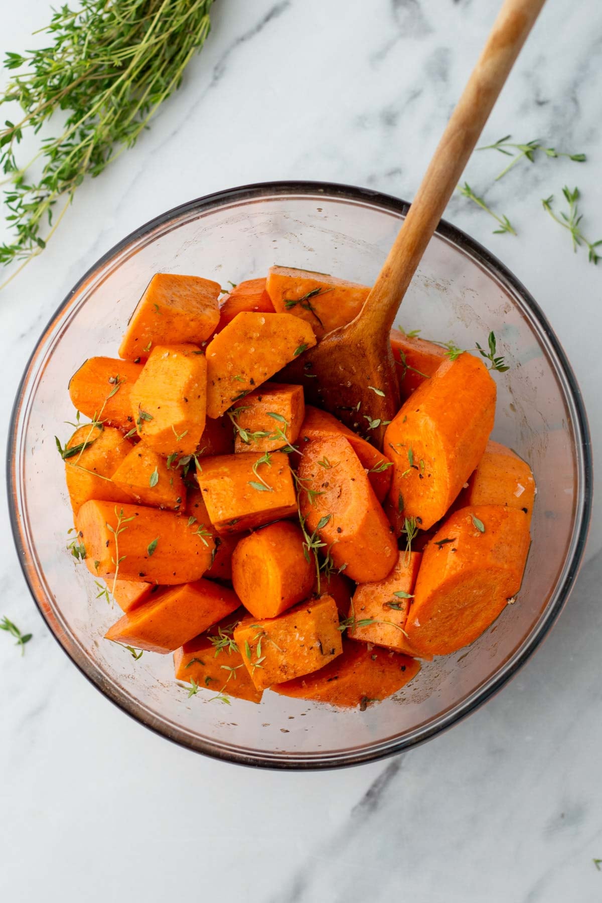 Olive Oil Roasted Sweet Potatoes and Carrots