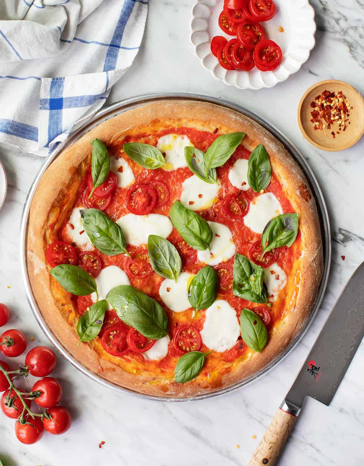 Cauliflower Crust Margherita Pizza