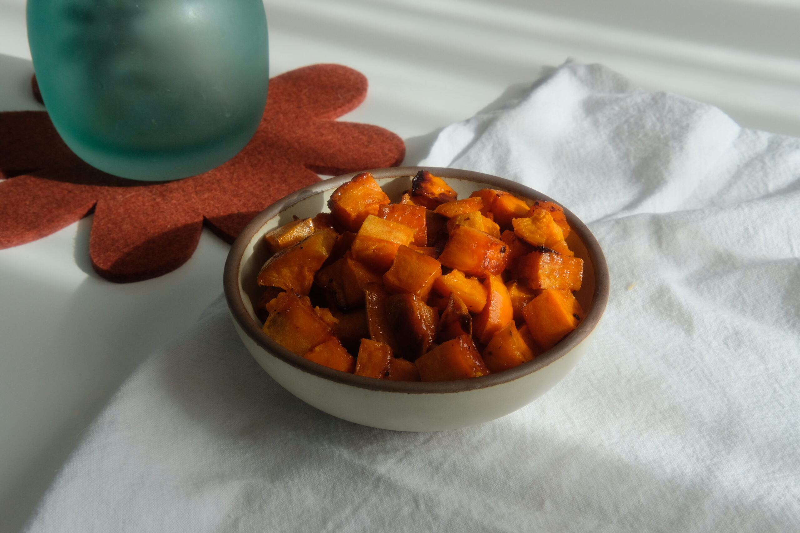 Maple-Roasted Sweet Potatoes with Thyme