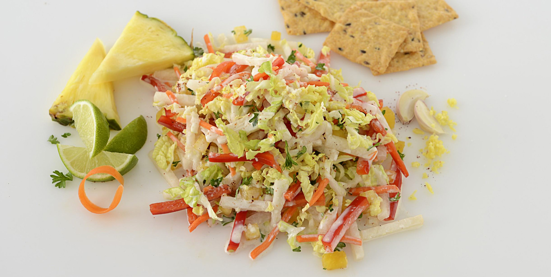 Pineapple-Jicama Slaw with Tiki Vinaigrette
