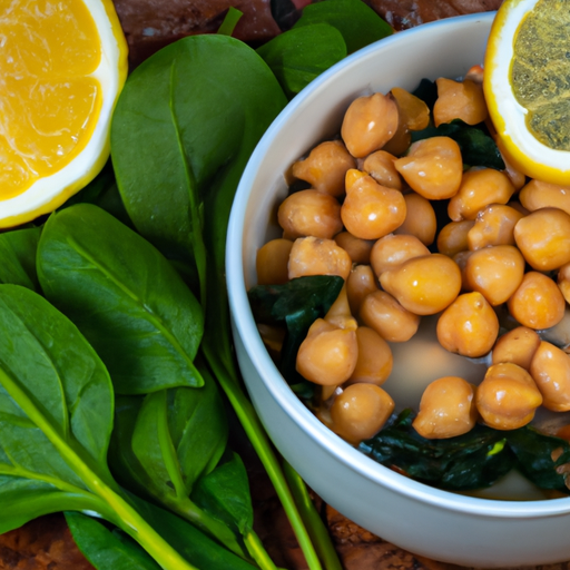 One-Pan Chickpea and Spinach with Lemon Zest