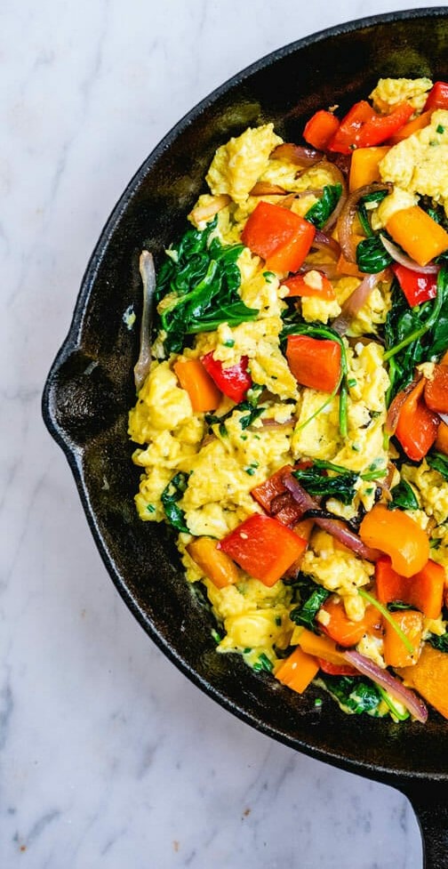 Spiced Egg and Vegetable Scramble