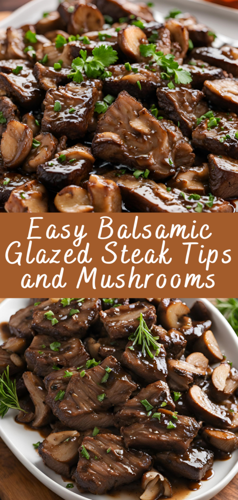 Balsamic-Glazed Beef Skillet with Mushrooms
