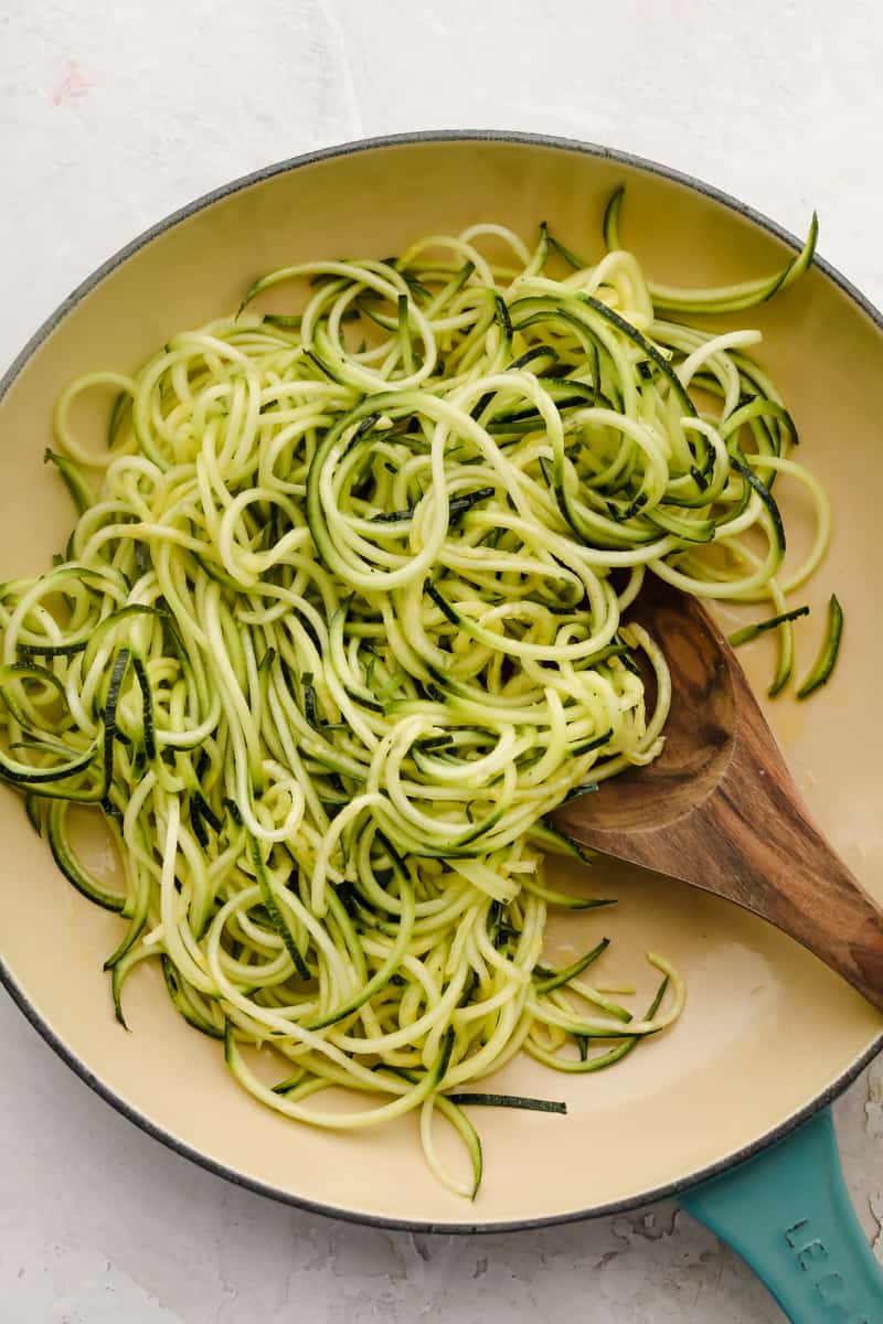 Sautéed Zucchini 'Noodles' with Crispy Capers