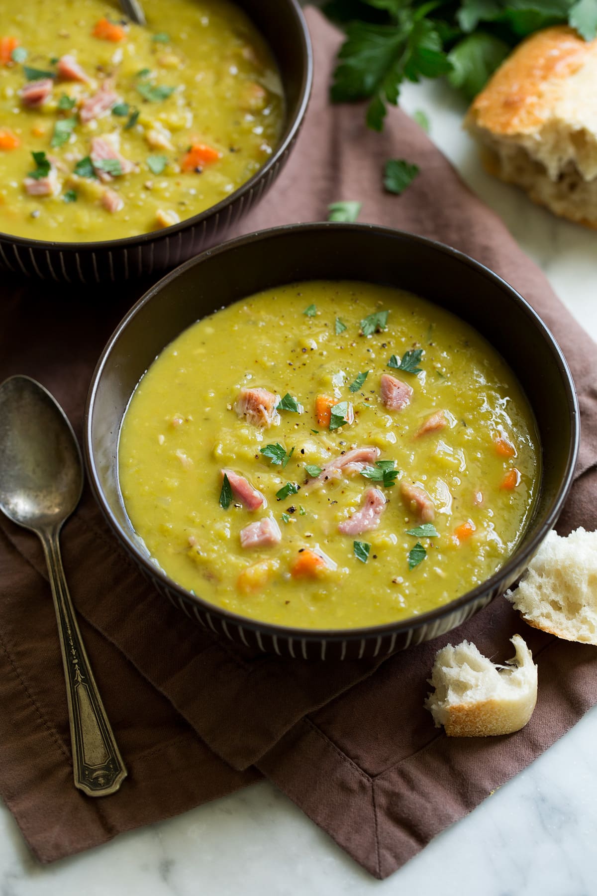 Yellow Split Pea Soup with Lemon Zest