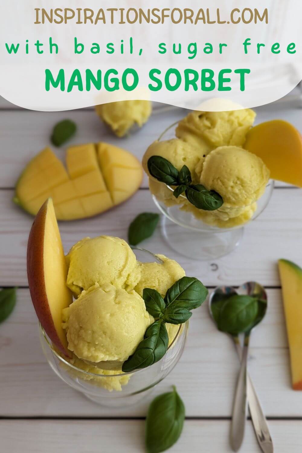 Mango-Basil Sorbet