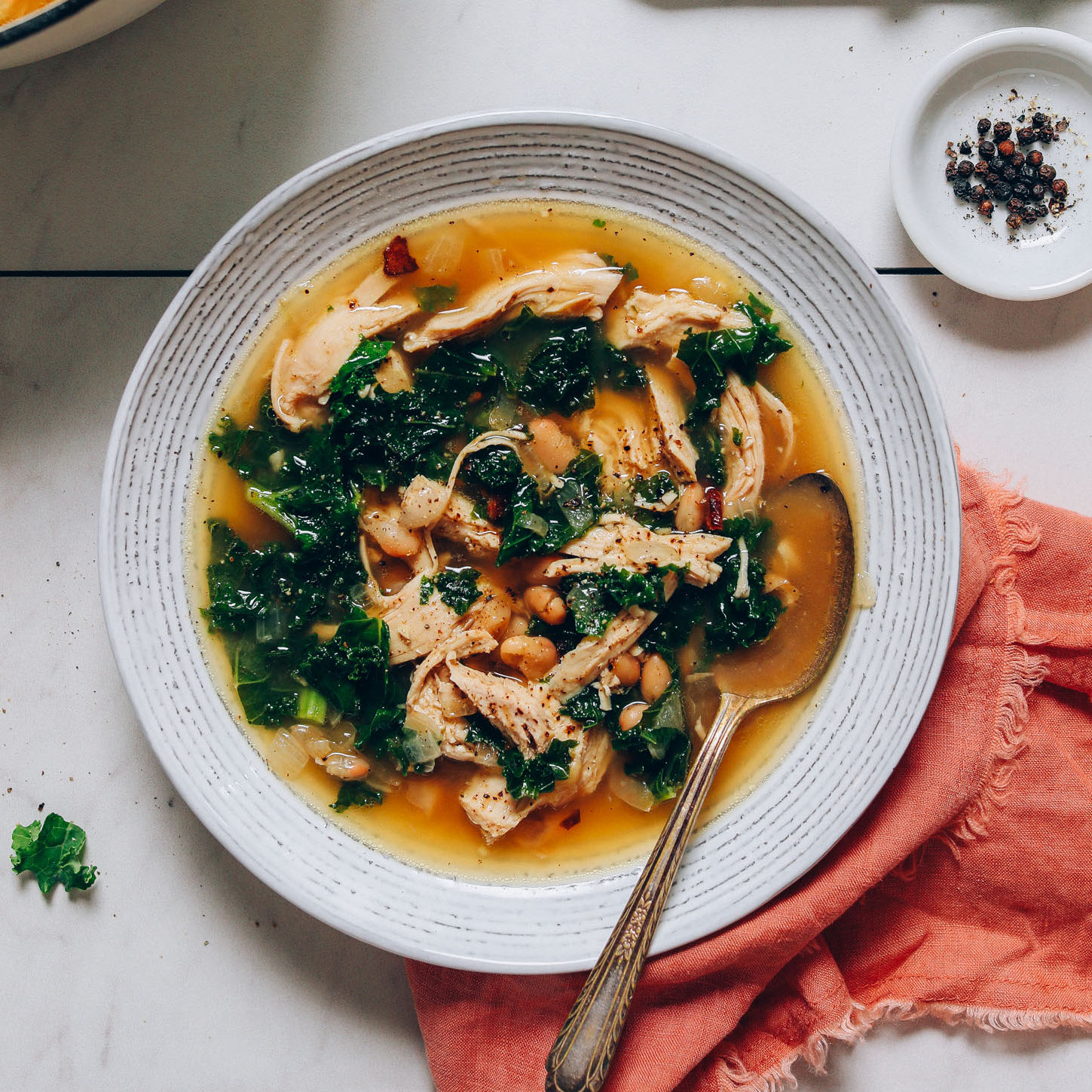 One-Pot Chicken and Vegetable Broth with Kale