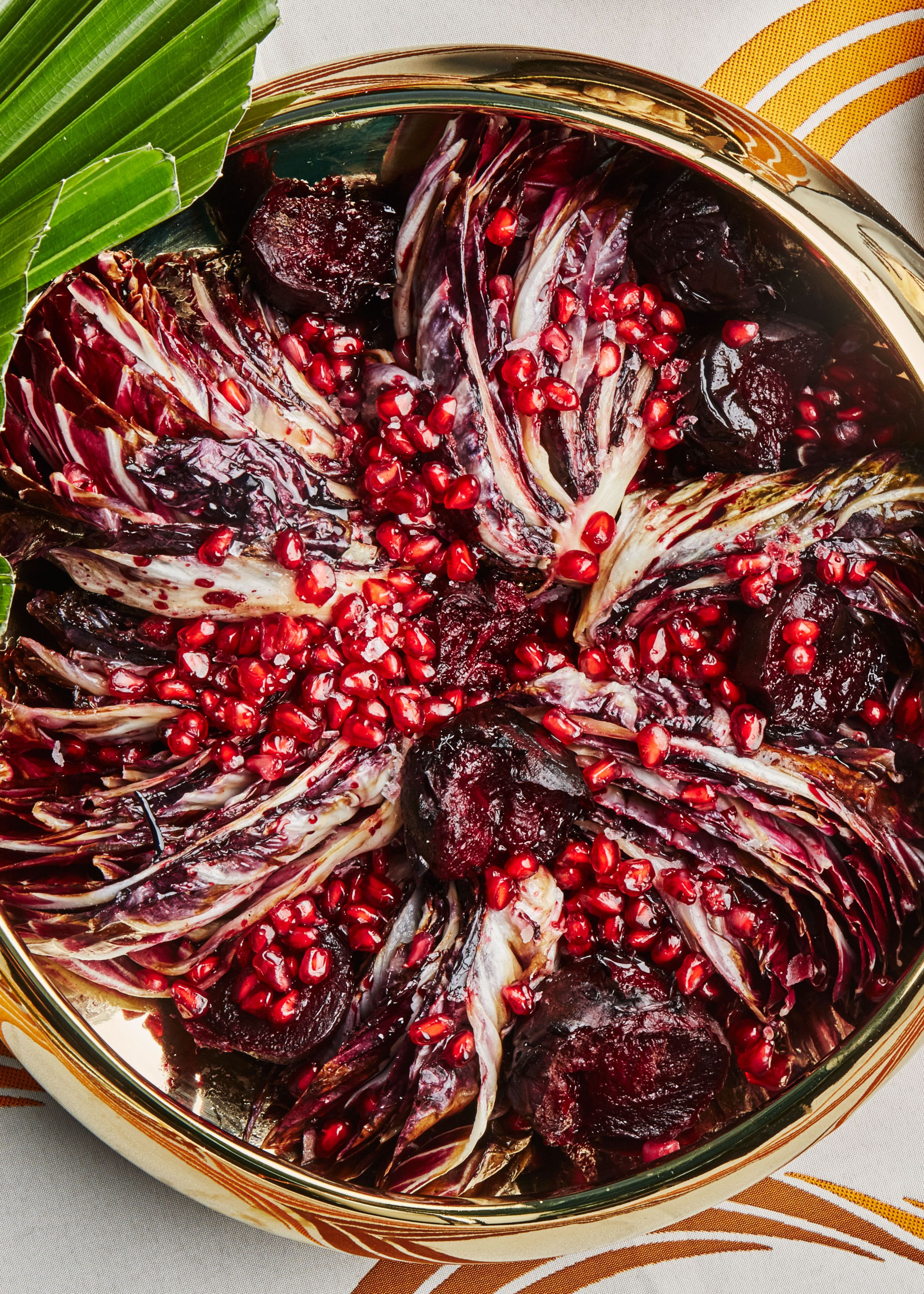Roasted Radicchio and Beet Salad with Maple-Glazed Walnuts