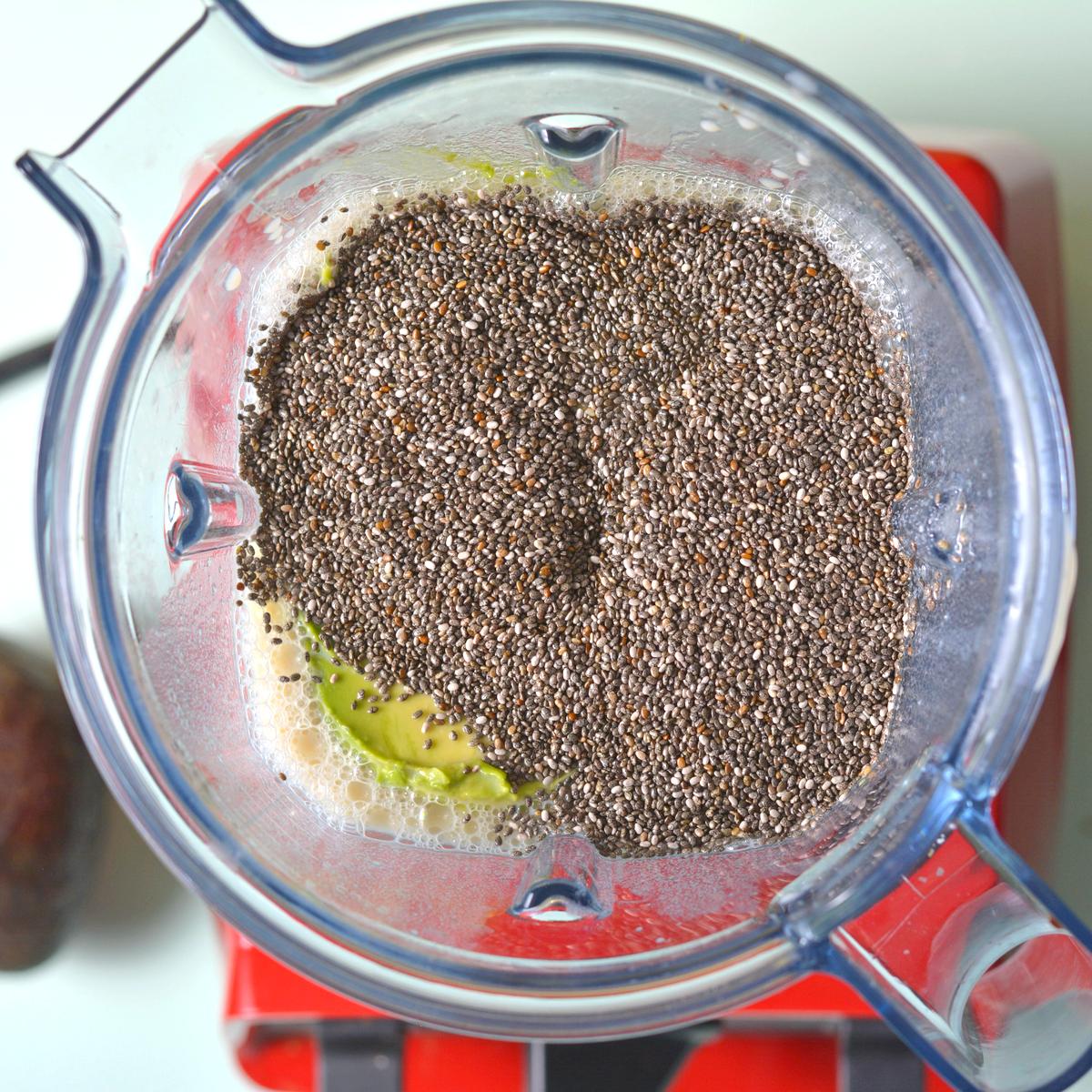 Avocado-Chia Seed Dessert with Coconut