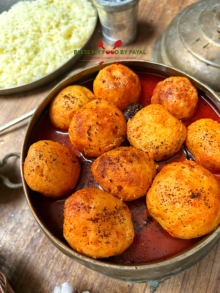 Kashmiri Dum Aloo with Saffron and Pine Nuts