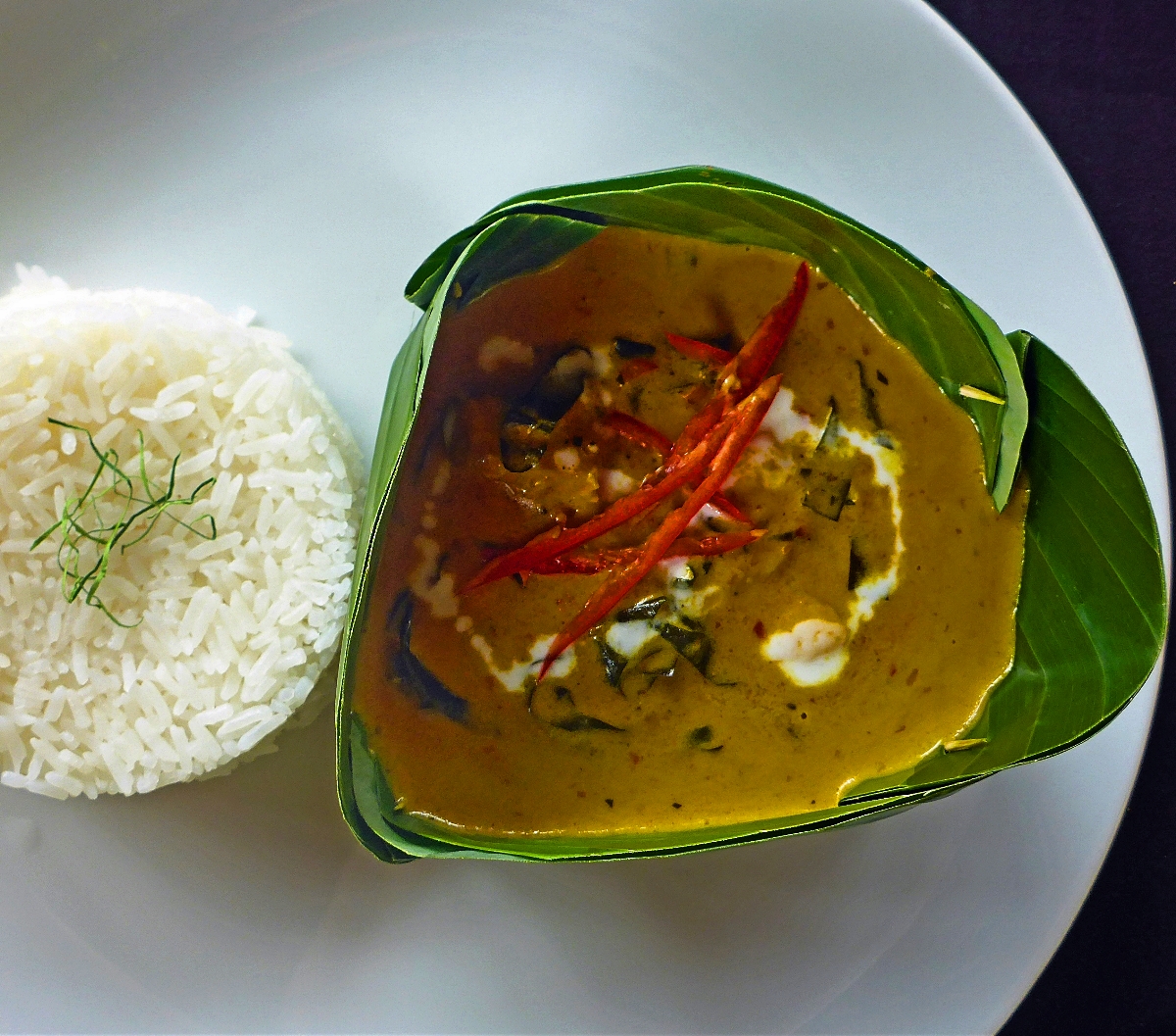 Cambodian Fish Amok with Coconut and Lemongrass
