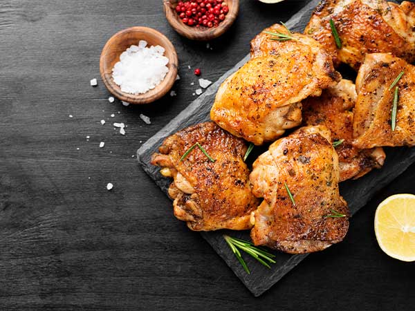 Pan-Roasted Chicken Thighs with Garlic and Rosemary