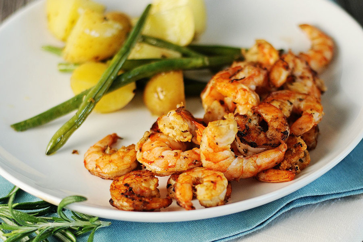 Coconut-Lime Glazed Grilled Shrimp