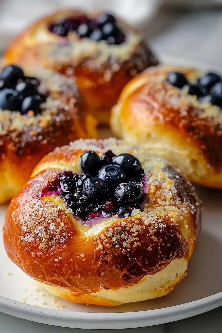 Maple-Berry Stuffed Brioche with Crispy Prosciutto