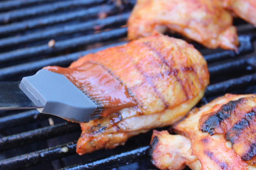 Sriracha-Honey Chicken Thighs with Garlic and Lime