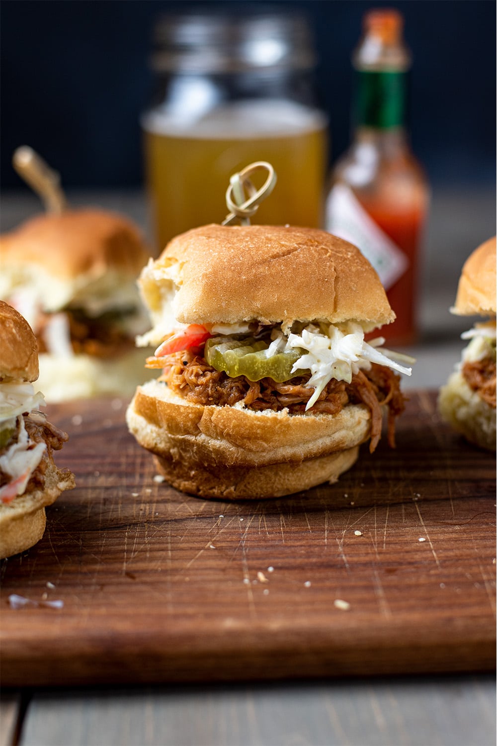 Hickory-Smoked Pulled Pork Sliders