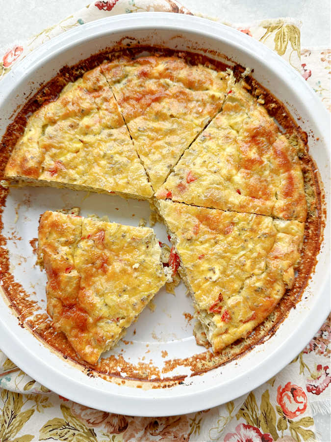 Baked Berry and Goat Cheese Quiche