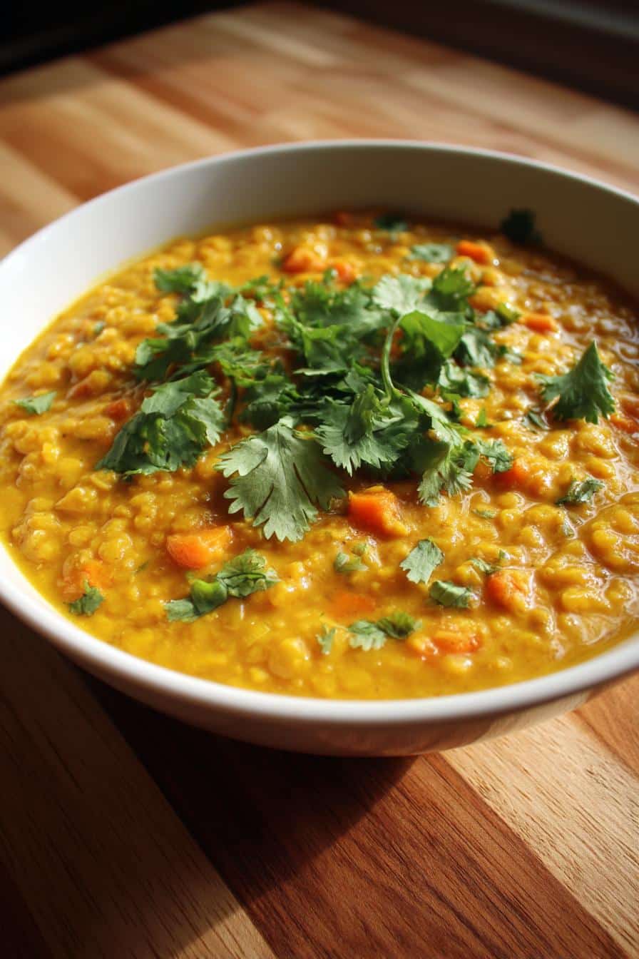 Curried Lentil and Vegetable Curry with Coconut Milk