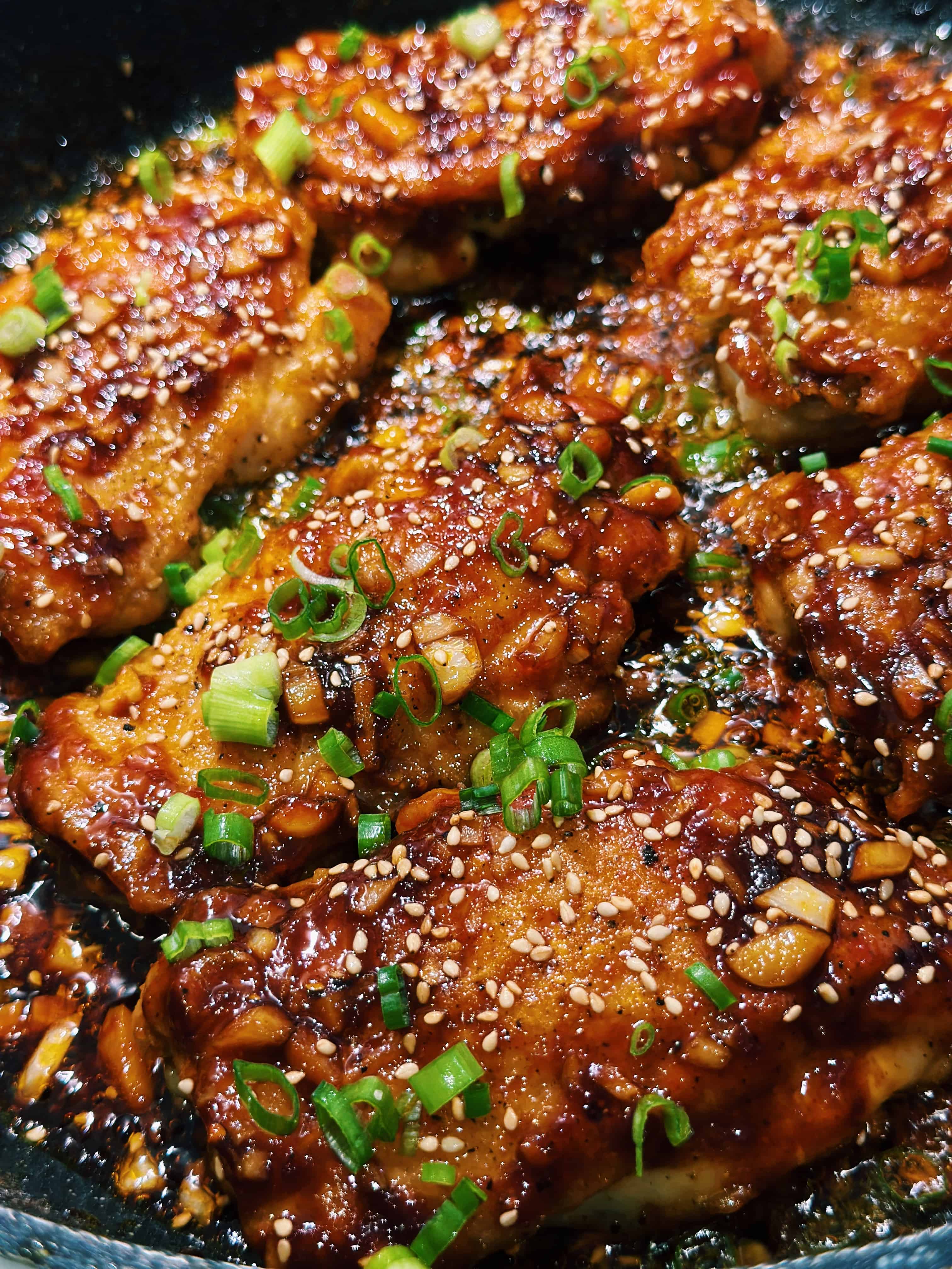 Crisp-Skinned Buttermilk Chicken with Spicy Garlic Glaze