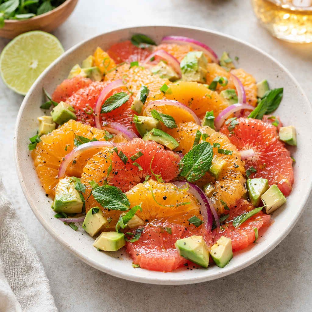 Sun-Kissed Citrus Salad with Honey-Lime Drizzle