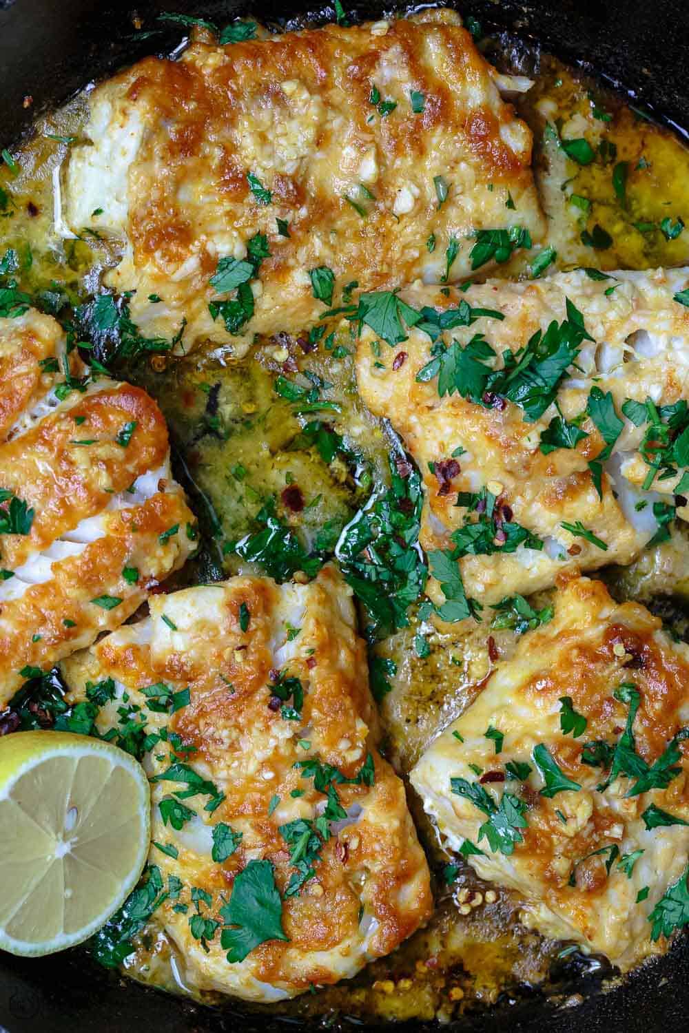 Baked Lemon-Garlic Cod with Fresh Dill